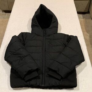 Abercrombie Kids Charcoal Puffer Jacket with Hood
